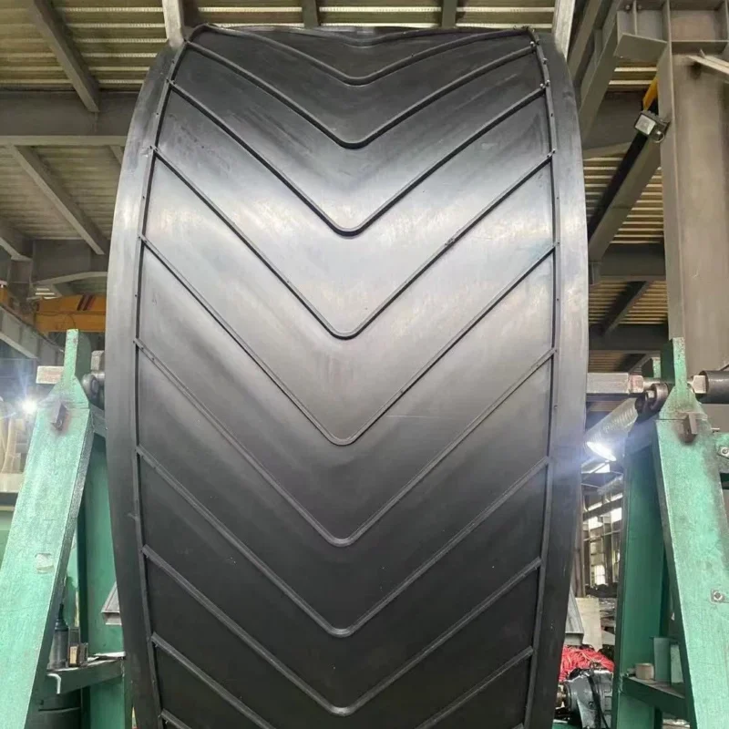 ribs rubber conveyor belt