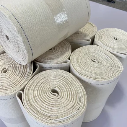 Heat Resistant White Cotton Canvas Conveyor Belt Factory