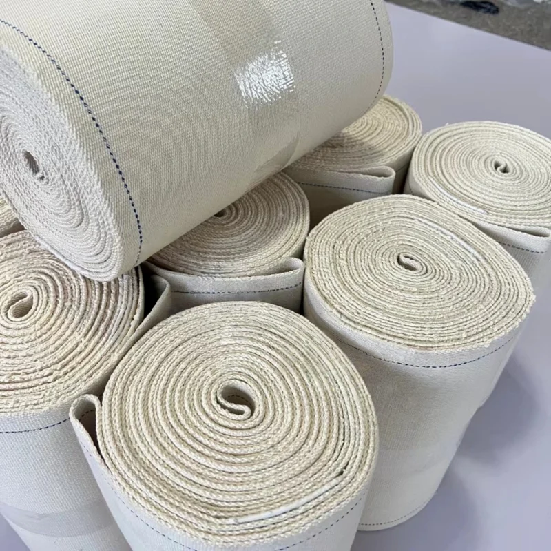 cotton canvas belt Heat Resistant White Cotton Canvas Conveyor Belt Factory – view 1 | YouBelt